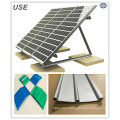 glossy sliver white anodized solar mounting aluminum profile